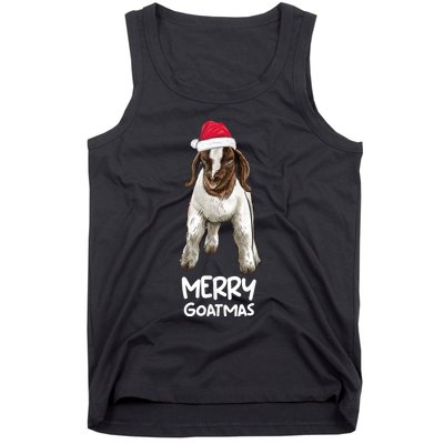 Boer Goat Christmas Merry Goatmas Tank Top