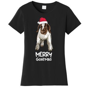 Boer Goat Christmas Merry Goatmas Women's T-Shirt