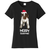 Boer Goat Christmas Merry Goatmas Women's T-Shirt