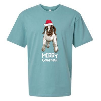 Boer Goat Christmas Merry Goatmas Sueded Cloud Jersey T-Shirt