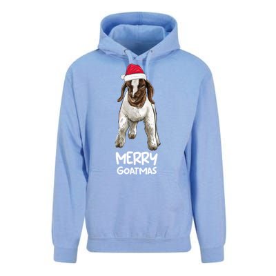 Boer Goat Christmas Merry Goatmas Unisex Surf Hoodie