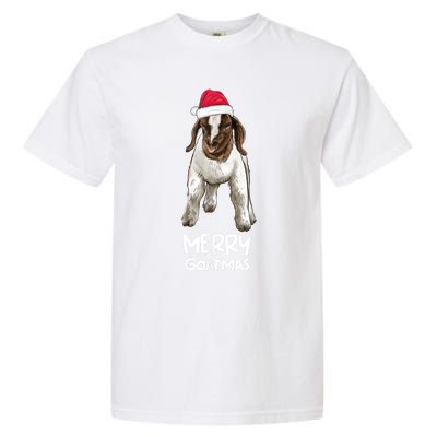 Boer Goat Christmas Merry Goatmas Garment-Dyed Heavyweight T-Shirt