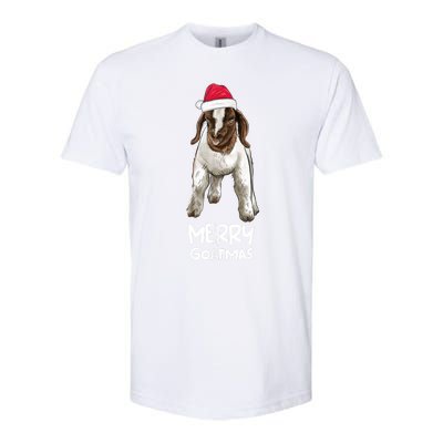 Boer Goat Christmas Merry Goatmas Softstyle CVC T-Shirt