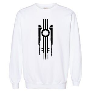 Black Geometric Cool Graphic S 6xl Graphic Garment-Dyed Sweatshirt