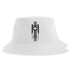 Black Geometric Cool Graphic S 6xl Graphic Sustainable Bucket Hat