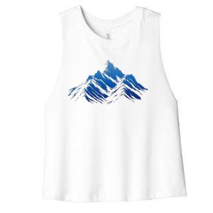 Blue Gradient Cool Graphic S 6xl Graphic Women's Racerback Cropped Tank