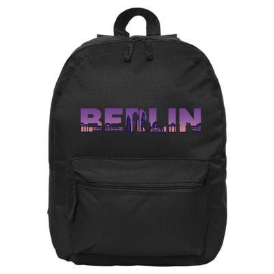 Berlin Germany City 16 in Basic Backpack
