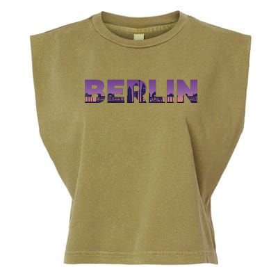 Berlin Germany City Garment-Dyed Women's Muscle Tee