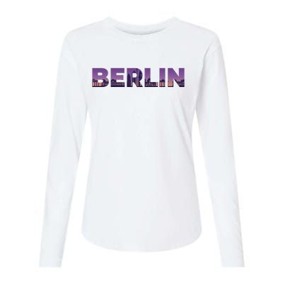 Berlin Germany City Womens Cotton Relaxed Long Sleeve T-Shirt