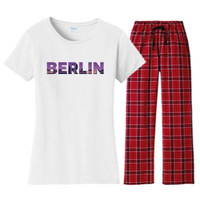 Berlin Germany City Women's Flannel Pajama Set