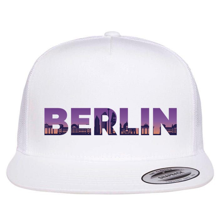 Berlin Germany City Flatbill Hat