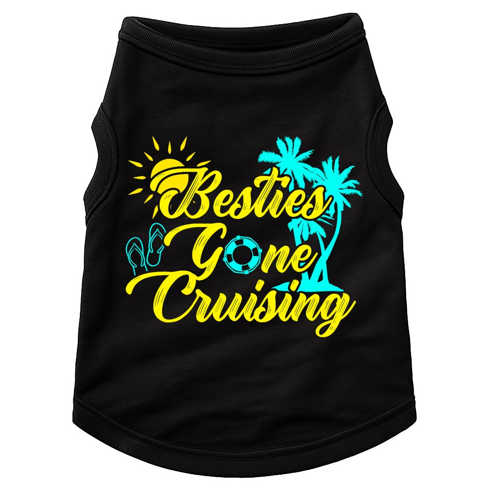 Besties Gone Cruise Matching Girl Trip Cruising Vacation Doggie Tank