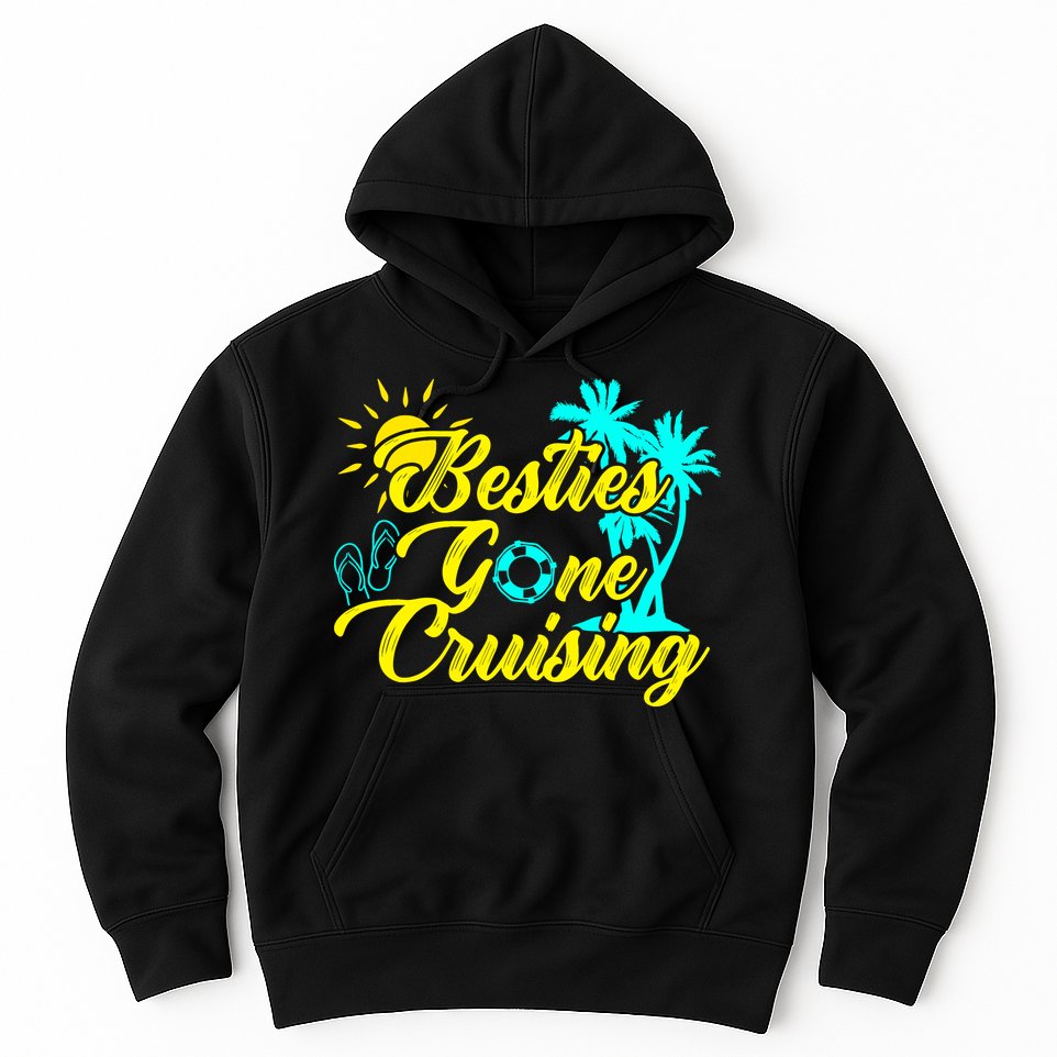 Besties Gone Cruise Matching Girl Trip Cruising Vacation Hoodie