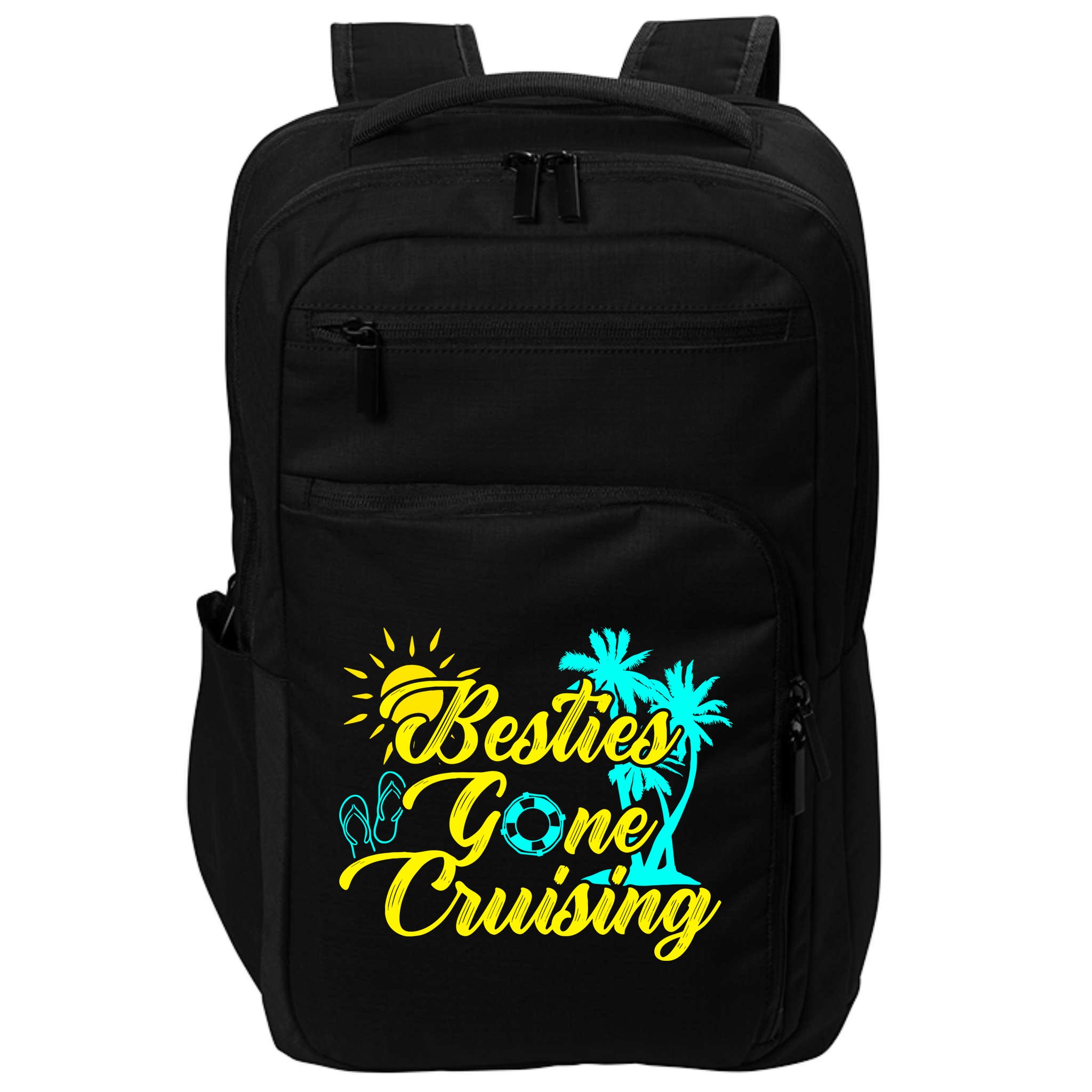 Besties Gone Cruise Matching Girl Trip Cruising Vacation Impact Tech Backpack