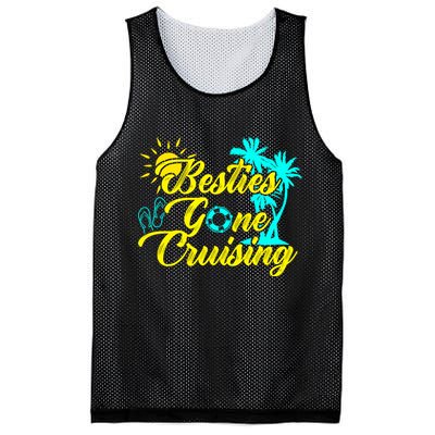 Besties Gone Cruise Matching Girl Trip Cruising Vacation Mesh Reversible Basketball Jersey Tank