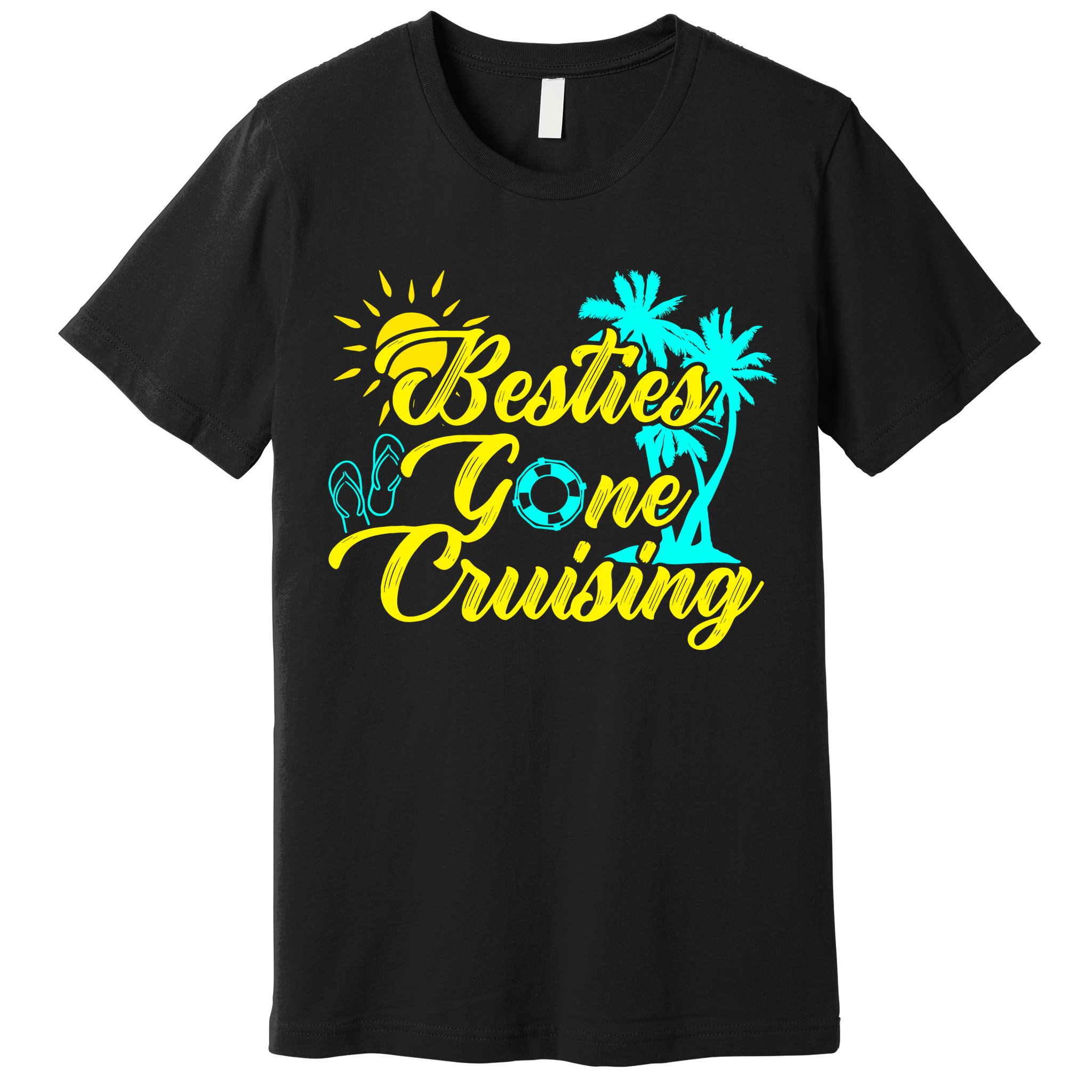 Besties Gone Cruise Matching Girl Trip Cruising Vacation Premium T-Shirt
