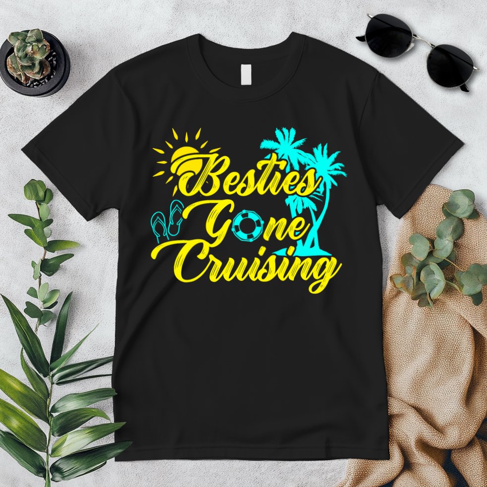 Besties Gone Cruise Matching Girl Trip Cruising Vacation Premium T-Shirt