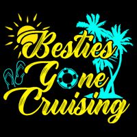 Besties Gone Cruise Matching Girl Trip Cruising Vacation Zip Tote Bag