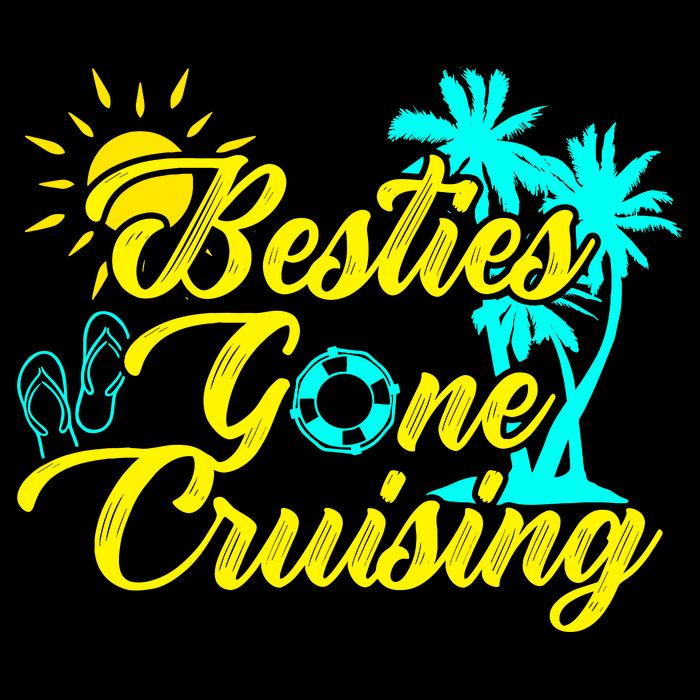 Besties Gone Cruise Matching Girl Trip Cruising Vacation Zip Tote Bag