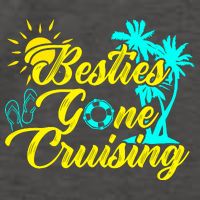 Besties Gone Cruise Matching Girl Trip Cruising Vacation Vector Backpack