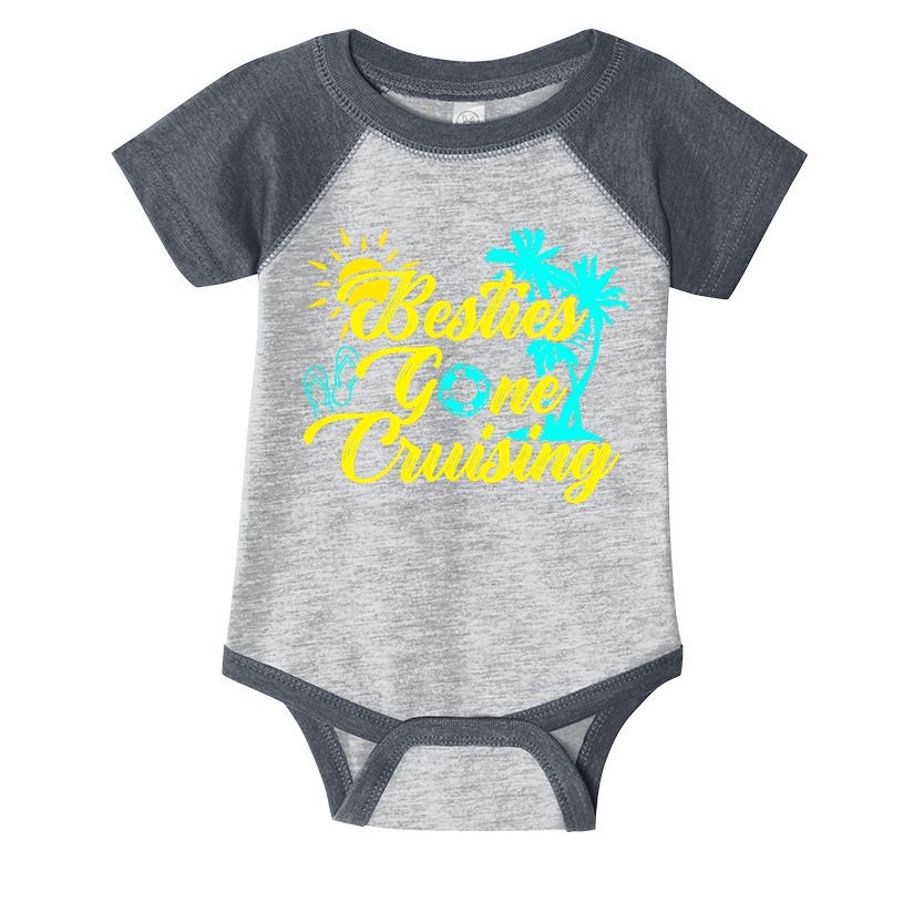 Besties Gone Cruise Matching Girl Trip Cruising Vacation Infant Baby Jersey Bodysuit