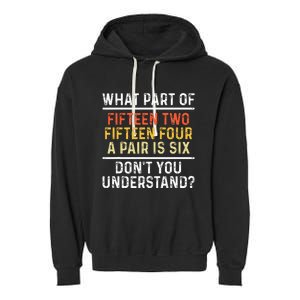 Board Game Cribbage Player Garment-Dyed Fleece Hoodie