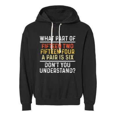 Board Game Cribbage Player Garment-Dyed Fleece Hoodie