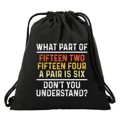 Board Game Cribbage Player Drawstring Bag