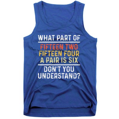 Board Game Cribbage Player Tank Top