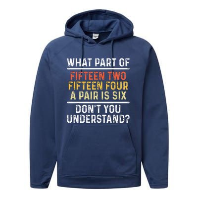 Board Game Cribbage Player Performance Fleece Hoodie