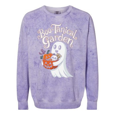 Bootanical Garden Cute Ghost Halloween Colorblast Crewneck Sweatshirt