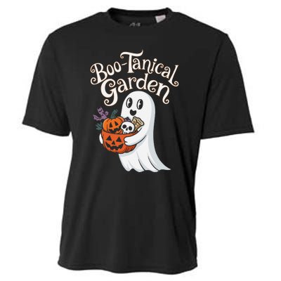 Bootanical Garden Cute Ghost Halloween Cooling Performance Crew T-Shirt