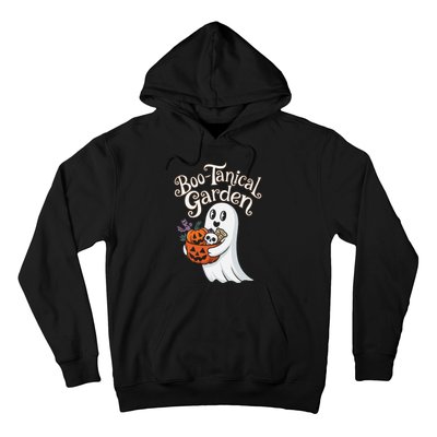 Bootanical Garden Cute Ghost Halloween Hoodie