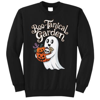 Bootanical Garden Cute Ghost Halloween Sweatshirt