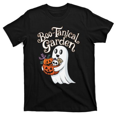 Bootanical Garden Cute Ghost Halloween T-Shirt