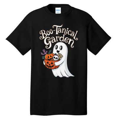 Bootanical Garden Cute Ghost Halloween Tall T-Shirt