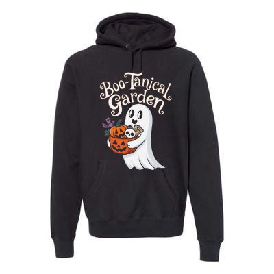 Bootanical Garden Cute Ghost Halloween Premium Hoodie