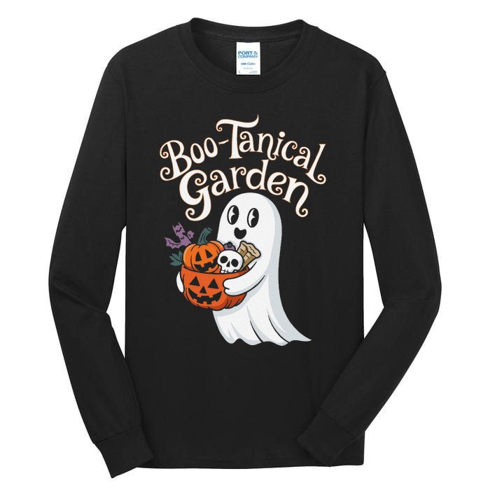 Bootanical Garden Cute Ghost Halloween Tall Long Sleeve T-Shirt