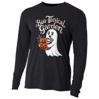 Bootanical Garden Cute Ghost Halloween Cooling Performance Long Sleeve Crew