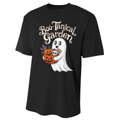 Bootanical Garden Cute Ghost Halloween Performance Sprint T-Shirt