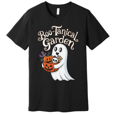 Bootanical Garden Cute Ghost Halloween Premium T-Shirt