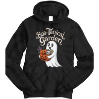 Bootanical Garden Cute Ghost Halloween Tie Dye Hoodie