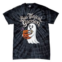 Bootanical Garden Cute Ghost Halloween Tie-Dye T-Shirt