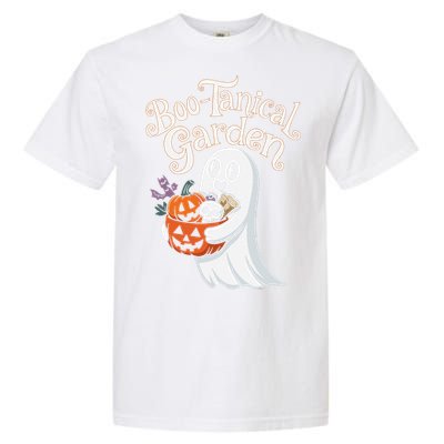 Bootanical Garden Cute Ghost Halloween Garment-Dyed Heavyweight T-Shirt