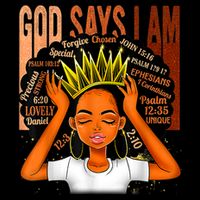 Black Girl Crown God Says I Am Black Melanin History Month Sweatshirt