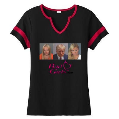 Bad Girls Club Trump 2024 Ladies Halftime Notch Neck Tee