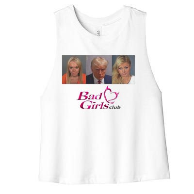 Bad Girls Club Trump 2024 Women's Racerback Cropped Tank