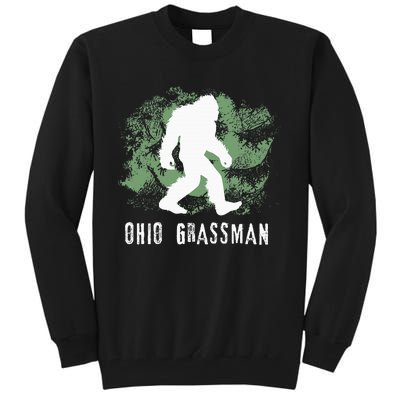 Bigfoot Grassman Cryptid Ohio Valley Park Sasquatch Tall Sweatshirt