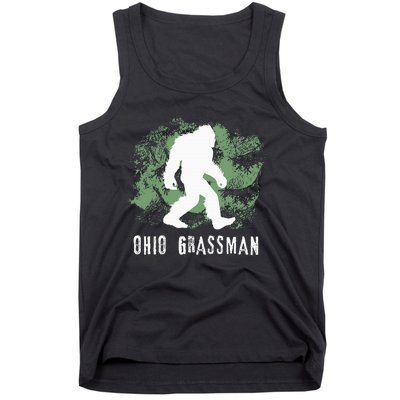 Bigfoot Grassman Cryptid Ohio Valley Park Sasquatch Tank Top