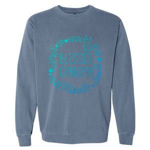 Blessed Grandma Christian Religious Funny Gift Best Grammy Ever Funny Gift Garment-Dyed Sweatshirt